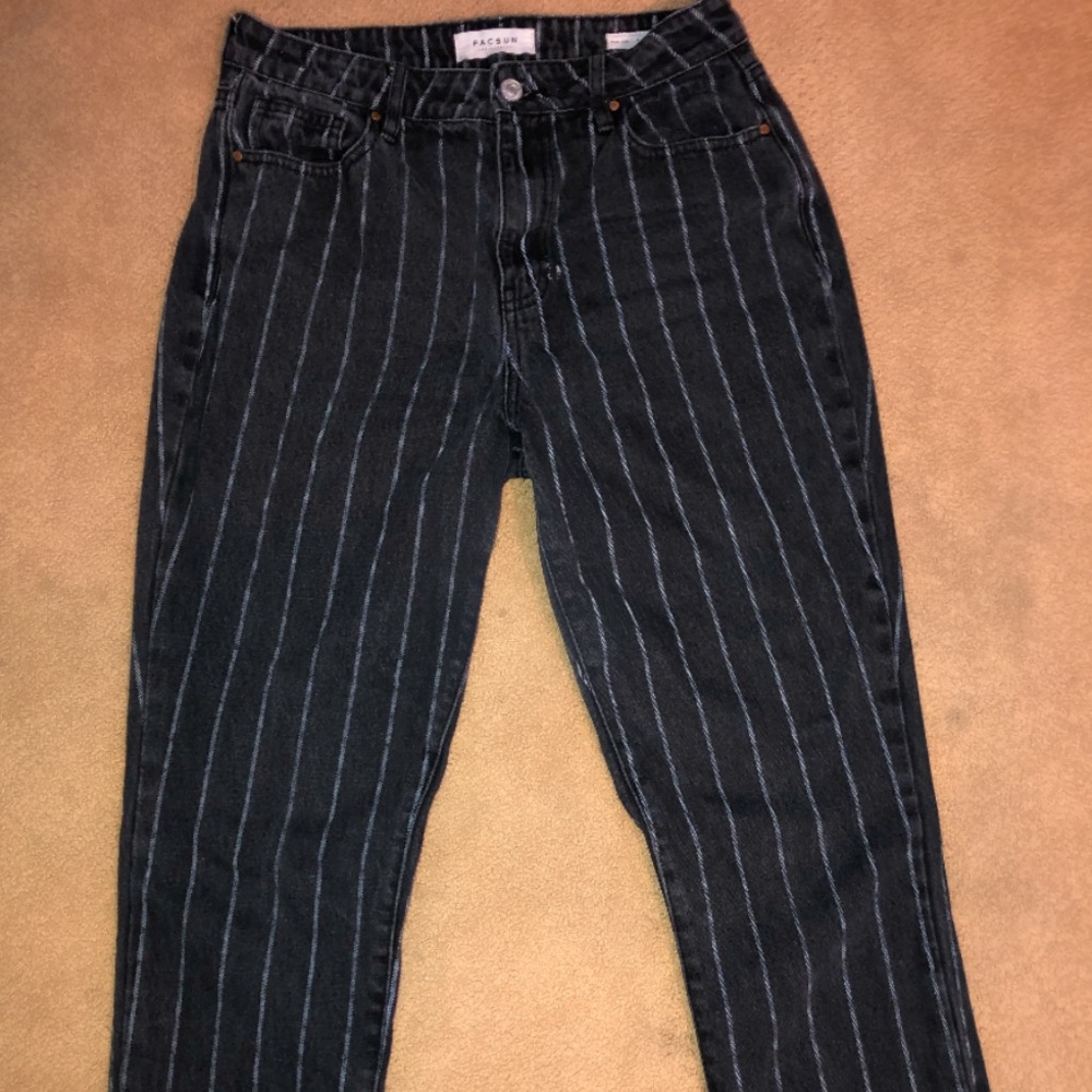 PacSun - Salem Stripe Mom Jeans
